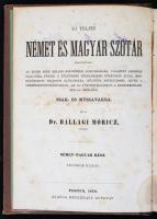 Dr. Ballagi Mór: Új teljes német és magyar szótár tekintettel ... a természettudományokban, az uj tö...