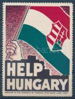 1956 Help Hungary - Segítség Magyarországnak a forradalom alatt kiadott levélzáró bélyeg / Poster stamp