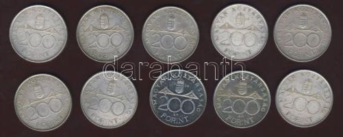 1994. 200Ft Ag (10x) "Deák" T:BU,2