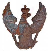 Német Birodalom ~1900. Pickelhaube típusú sisakhoz tartozó sas jelvény (~120x111mm) T:2 / 
German E...
