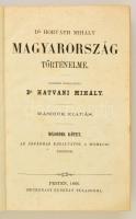 Horváth Mihály: Magyarország történelme 2. kötet. Pest, 1860, Heckenast Gusztáv, 736 p. Új dolgozat. Korabeli aranyozott félvászon-kötésben