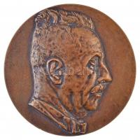 Ferenczy Béni (1890-1967) 1943. Entz Béla Br emlékérem (170,26g/70mm) T:2 /  Hungary 1943. Béla Entz Br commemorative medal. Sign.: Béni Ferenczy (170,26g/70mm) C:XF HP II: 900.