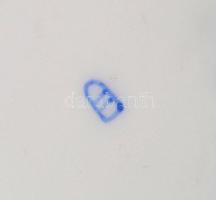 Alt Wien porcelán dísztányér világítótoronnyal Részben kézzel festett. Jelzett. d: 22 cm / Alt-Wien ...