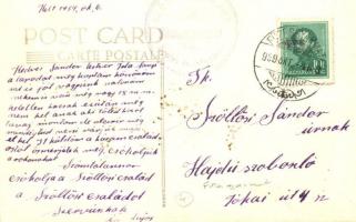 1939 Füzesgyarmat, Nyilas István férfi szabó, Szőllősi Lajos mészáros és hentes üzlete és saját leve...