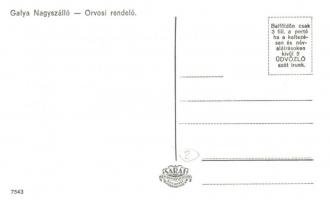 Galyatető, Galya Nagyszálló, belső, orvosi rendelő