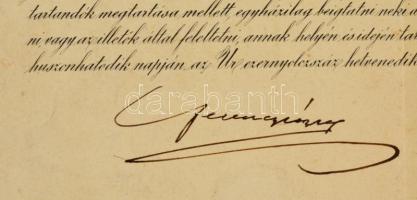 1870 Főesperesi kinevező oklevél Tolnába  Pollák János (1824-1884) teológiai doktor, egyetemi tanár ...