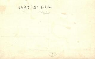 1923-14 Győr, Felső Kereskedelmi Iskola végzett IV. éves növendékei. tablókép / graduates of the Upp...