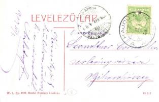 1909 Hajdúböszörmény, Bocskay (Bocskai) szobor. W.L. Bp. 2099. Szabó Ferenc kiadása