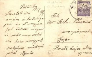 1917 Halimba, "Duna" Biztosító társaság ügynöksége, Bor, sör és pálinka mérés, üzlet falub...