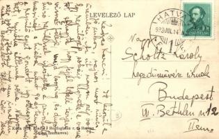 1933 Hatvan, Cukorgyár V.. Kóka felvétele, kiadja Honfoglalás rt. photo