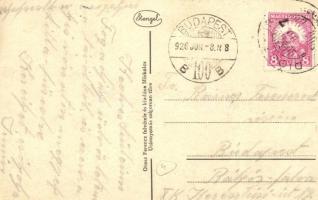 1926 Miskolc, Hámori kisvasút, gőzmozdony. Orosz Ferenc felvétele és kiadása