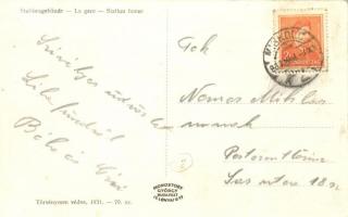 1931 Lillafüred, Vasútállomás épülete vonatokkal