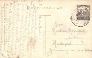 1921 Orosháza, Magyar királyi postahivatal, gyógyszertár, Berger Lajos üzlete. Vágner Gyula bazár ki...