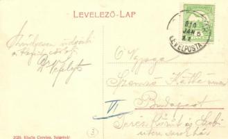 1910 Szigetvár, Zrínyi tér, Takarékpénztár, piaci árusok, Deutsch Dávid fia üzlete. Corvina 2620
