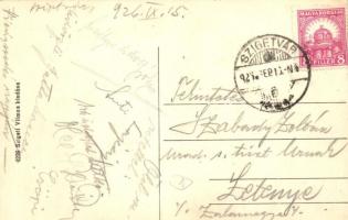 1926 Szigetvár, utcakép várrészlettel. Sziget Vilmos kiadása