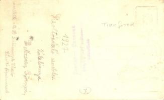 1927 Tiszafüred, Tűzoltózászló felszentelési ünnepsége, Dr. Mocsáry Györgyné zászlóanya, mellette Dr...