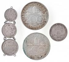 Vegyes: 1869GYF 20kr Ag "Magyar Királyi Váltó Pénz" + 1994. 200Ft Ag "Deák" (2x)...