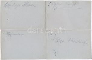 1912-1913 Az Orosz Balett tagjainak aláírása 21 db levelezőlapon, közte a kor leghíresebb táncosaina...