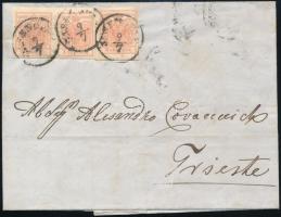 3 x 3kr (1 + pair) on cover 