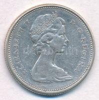 Kanada 1966. 25c Ag II. Erzsébet T:2 Canada 1966. 25 Cents Ag Elizabeth II C:XF Krause KM#62