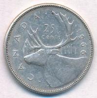 Kanada 1966. 25c Ag "II. Erzsébet" T:2
Canada 1966. 25 Cents Ag "Elizabeth II" ...