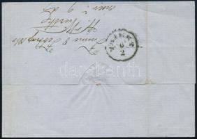 Centrált 5kr on cover "FIUME" - "TRIEST" Centrált 5kr II. levélen "FIUME&qu...