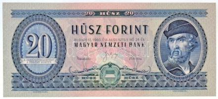 1960. 20Ft T:I,I- / Hungary 1960. 20 Forint C:UNC,AU Adamo F12