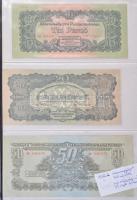 1944. 1P (2xklf) egyik sorszámmal és kisebb méretű, a másik sorszám nélkül és kisebb hátoldali képpe...