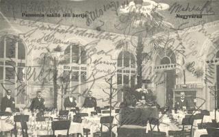 1905 Nagyvárad Oradea; Pannónia szálló téli kertje, belső. Karner Gyula kiadása / hotels winter garden, interior