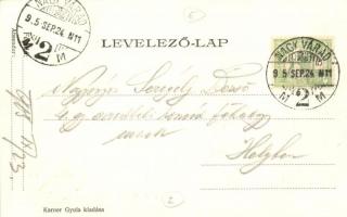 1905 Nagyvárad Oradea; Pannónia szálló téli kertje, belső. Karner Gyula kiadása / hotel's winte...