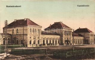 Szatmárnémeti, Satu Mare; vasútállomás / Bahnhof / railway station