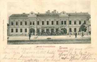 1899 Szászváros, Broos, Orastie; Transsylvania szálloda, Eisenburger Kávéháza / hotel and cafe