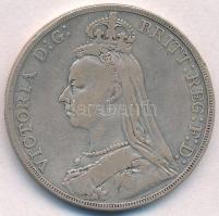 Nagy-Britannia 1889. 1C Ag Viktória (27,9g) T:2-,3 ph. Great Britain 1889. 1 Crown Ag Victoria (27,9g) C:VF,F edge error Krause KM#765