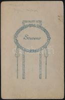 cca 1880 Tusnádfürdő, az Apor-bástya, keményhátú fotó, hátulján feliratozva, 12,5×8 cm /

cca 1880...