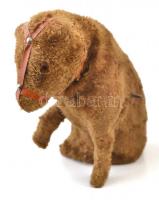 XX. sz. közepe: Felhúzható, mechanikus mackó játékok. 2 db, egy felhúzókulccsal / Vintage, mechanic,...