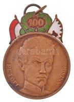 1948. 48-as Díszérem zománcozott Br kitüntetés mellszalag nélkül T:2 Hungary 1948. Medal of Honour 48 enamelled Br decoration without ribbon C:XF NMK 528.