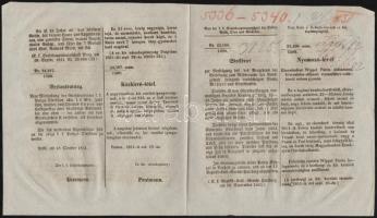 1851 2 db nyomozó levél személyleírásokkal