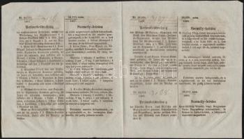 1851 2 db nyomozó levél személyleírásokkal