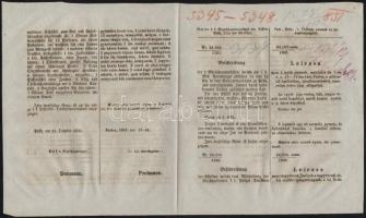 1851 2 db nyomozó levél személyleírásokkal