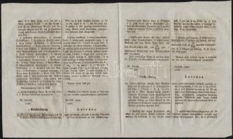 1851 2 db nyomozó levél személyleírásokkal