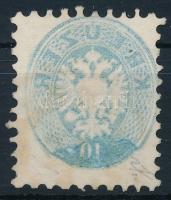 10kr blue with machine offset "(P)ÜSPÖK LADÁNY" Certificate: Steiner 10kr kék, változó szí...