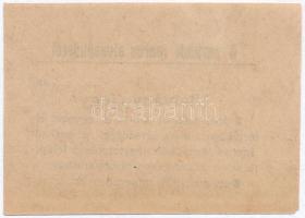 Sarkad 1926. "Sarkadi Iparos Olvasókörtől" téglajegy 1000K értékben bélyegzéssel T:I-,II