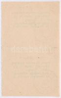 1924. "Országos Magyar Párt" adományszelvénye 10L értékben (2x) ívben, mindkettő bélyegzés...