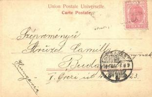 1907 Sulina, Intrarea Dunarei / port view with ships. Jani Xenakis (EK)