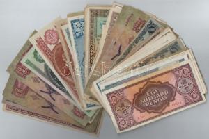 ~70-80db-os vegyes magyar korona, pengő és forint bankjegy tétel T:II-III-