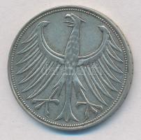 NSZK 1951D 5M Ag T:2 ph. 
FRD 1951D 5 Mark Ag C:XF edge error 
Krause KM#112.1