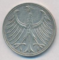 NSZK 1951F 5M Ag T:2 ph. 
FRD 1951F 5 Mark Ag C:XF edge error 
Krause KM#112.1