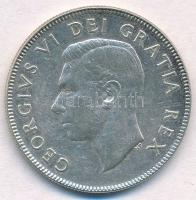 Kanada 1952. 50c Ag VI. György T:1-,2 Canada 1952. 50 Cents Ag George VI C:AU,XF
