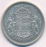 Kanada 1956. 50c Ag "II. Erzsébet" T:2
Canada 1956. 50 Cents Ag "Elizabeth II" ...