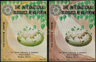 1961 The International Budhist News Forum angol nyelvű havilap I. évfolyama 2-12. szám, jó állapotban / 1961 The International Budhist News Forum magazine Nr. 2-12.